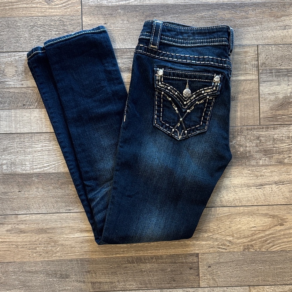 Miss Me Dark Blue Skinny Jeans